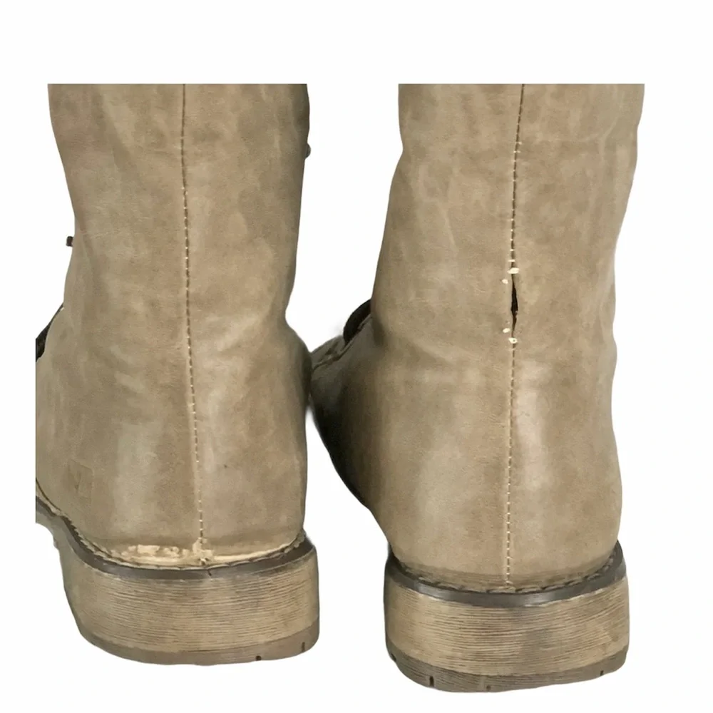 DIRTY LAUNDRY Raeven Tan Fold-Over Booties SZ-6